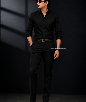 Plain Satin Shirt & Pant - Combo