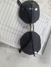 Suga Octagon Round Black Sunglass