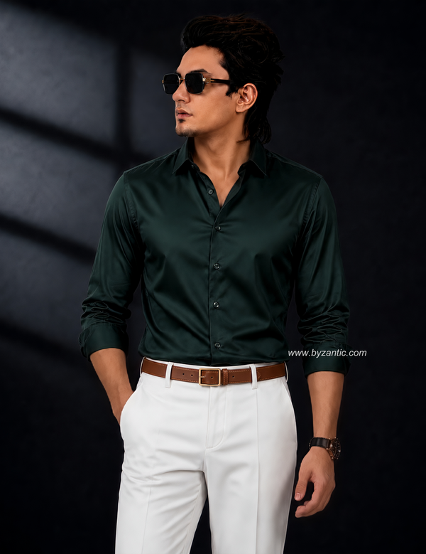 Premium satin shirt for men