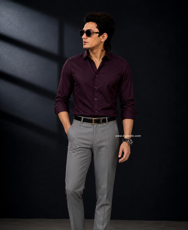 Premium Satin Shirt & Adjustable Pant Combo