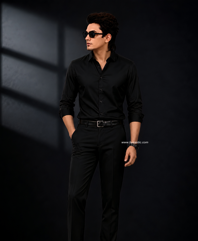 Premium Satin Shirt & Adjustable Pant Combo
