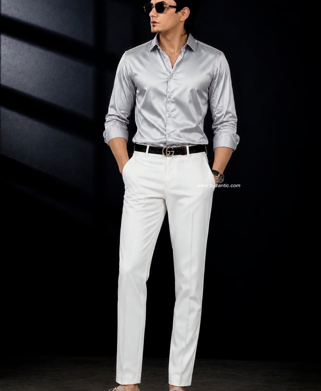 Premium Satin Shirt & Adjustable Pant Combo