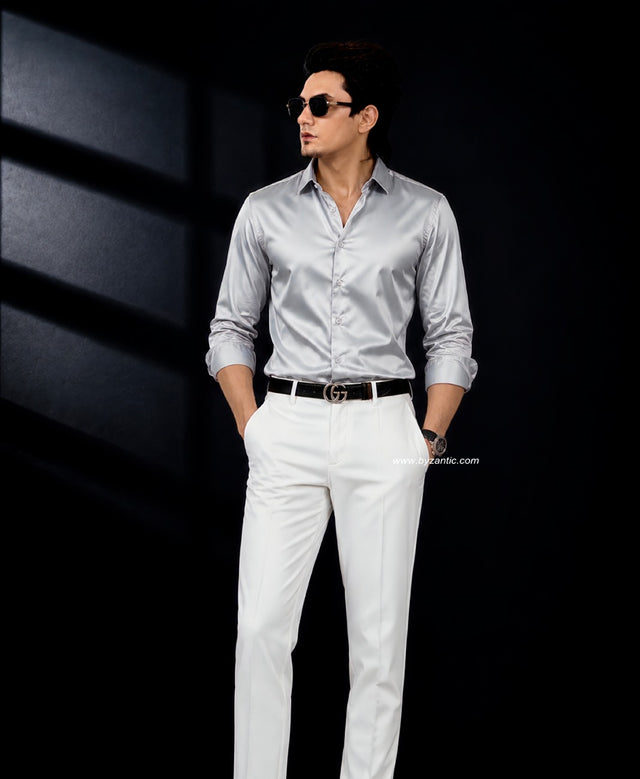 Premium Satin Shirt & Adjustable Pant Combo
