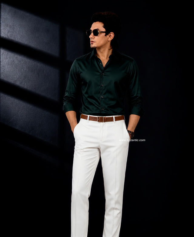 Premium Satin Shirt & Adjustable Pant Combo