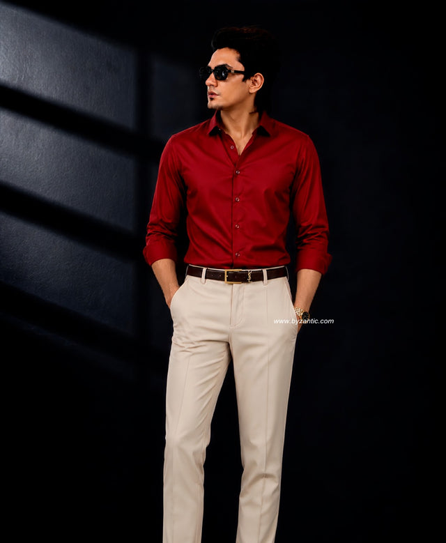 Premium Satin Shirt & Adjustable Pant Combo