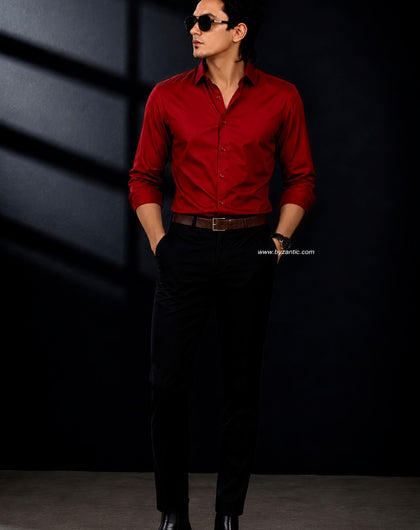 Premium Satin Shirt & Adjustable Pant Combo