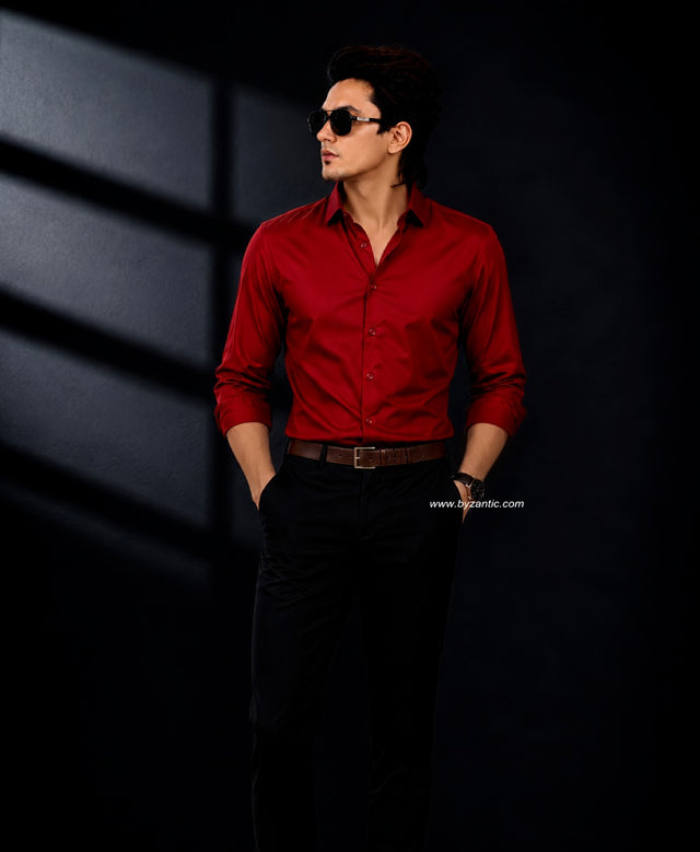 Premium Satin Shirt & Adjustable Pant Combo