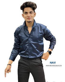 Satin Shirt & Adj Lycra Pant - Combo