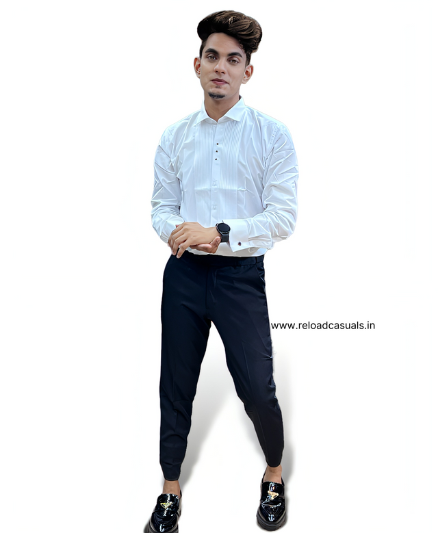 Tuxedo top shirt combo