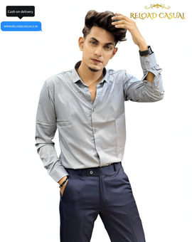 Satin Shirt & Adj Lycra Pant - Combo